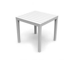 Tisch Qu.80 x 80 Bali weiß