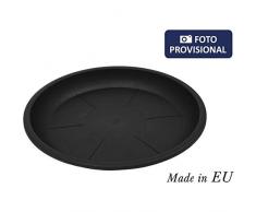 Squares 42723 Untersetzer für Blumentopf, Schwarz, 22/25 cm