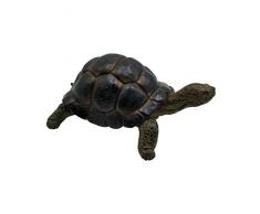 Dehner Dekofigur Schildkröte, ca. 38 x 27 x 16 cm, Polyresin, braun/grau