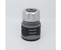 Quantum Gartenwasserstopp Armatur, weicher Schlauchanschluss, 1,3 cm, Weiß