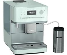 Miele CM 6350 Kaffeevollautomat (OneTouch- und OneTouch for Two-Zubereitung, vier Genießerprofile, Tassenwärmer, Heißwasserauslauf, Tassenbeleuchtung, automatische Spülprogramme) lotos-weiß