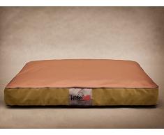 HobbyDog XLMATFZB1 Hundematratze Hundebett Hundesofa Hundekorb flok, XL, 110 x 90 x 12 cm, beige