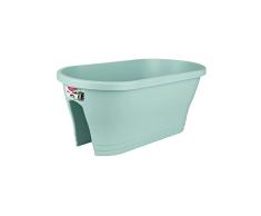 Elho Corsica Flower Bridge 60 - Übertopf - Mint - Draußen & Balkon - L 29.6 x W 58 x H 24 cm