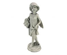 Design Toscano Rosengartenfee mit Korb, Figur