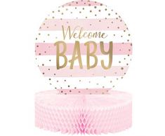 Celebration Tafelaufsatz für Babyparty, 1 Karat, Pink / goldfarben