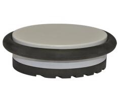 WAGNER Bodentürstopper BIG DISK COLOR WHITE - Indusriestahl beschichtet, thermoplastischer Gummi, weiß, Durchmesser 98 x 30 mm, 750 g - 15509001