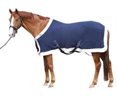 Harrys Horse 32200086-07215 cm Fleecedecke Prunkmodell mit Bauchlatz, XL, marine