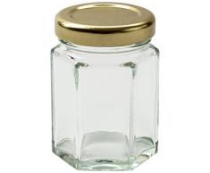 Nutley s kleines sechseckiges Einmachglas 55 ml (10 Stück)