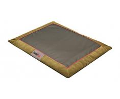 Hobbydog LATAFZS2 Hundematte Hundebett Hundesofa Hundekorb Tierbett flok, L, 90 cm x 70 cm x 3 cm, grau