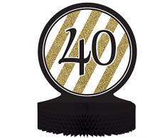 Tischdekoration 40 12 x 9 schwarz/gold