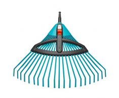 Gardena combisystem-Kunststoff-Verstellbesen: Laubbesen mit verstellbaren elastischen Kunststoffzinken, Arbeitsbreite 35 bis 52 cm, wackelfreies Arbeiten (3099-20)