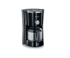 SEVERIN Kaffeemaschine, TypeSwitch, Für gemahlenen Filterkaffee, 8 Tassen, Inkl. Thermokanne, KA 4840, Edelstahl/Schwarz