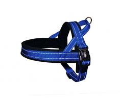 Nobby NORWEGER Geschirr CLASSIC REFLECT SOFT blau M: L: 50-64 cm + 42 cm; B: 25 mm