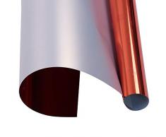 hohofilm Metallic Wärmeübertragung Vinyl Schneiden Film Eisen auf Papier Spiegel Effekt Sheet DIY T-shirt Stoff 20x12 Orange