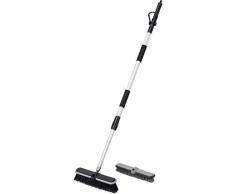 Werkzeyt Waschbesen - Teleskop-Griff bis 160 cm - 6 bar Betriebsdruck - Geeignet für 12,7 mm (1/2 Zoll) Stecksystem - Wasserbesen / Waschbürste / Schrubberbürste / Reinigungsbürste / 9865510