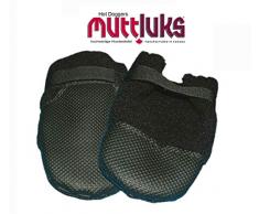 Muttluks 18501 Hot Doggers Hundeschuhe, 4Stück im Set, rutschfest auf Parkett, Fliesen, auf Bootsdecks etc., XXXS, Schwarz