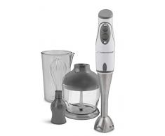 Esperanza EKM003E Stabmixer Pesto 450W Komplettset, Metall, Weiß, Grau