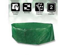 Bosmere P325 Protector Plus Abdeckplane für Sitzgruppe mit 4 Stühlen, rechteckig, doppelseitig, Grün/Schwarz