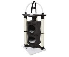 Kerbl 81507 Kratzbaum Onyx, 38 x 38 x 107 cm, schwarz/weiß