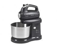 BEPER Handmixer mit Edelstahl Rührschlüssel, Silber/Schwarz, 32 x 26 x 22 cm