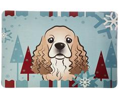 Caroline s Treasures bb1712cmt Winter Urlaub Cocker Spaniel Küche oder Badteppich, 20 durch 76,2 cm Multicolor