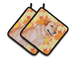 Carolines Treasures BB9963PTHD Afghanischer Hound Fall dekorierter Topflappen, 7,5 H x 7,5 W, mehrfarbig Labrador Retriever 7.5HX7.5W mehrfarbig