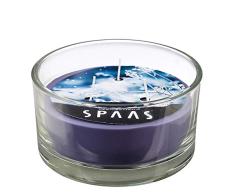 Ivyline s0500125613 3 Docht Snowy Sky Duftkerze Glas – Blau