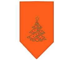 Mirage Pet Products Halstuch, Weihnachtsbaum, Strasssteine, klein, Orange