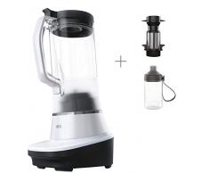AEG TB7-1-6WWM Standmixer (Geschwindigkeitsanpassung, 3 Stufen, 4 Rezeptprogramme, Pulsfunktion, inkl. Zubehör, 10°-Neigung, Touch-Display, 6-Klingen Edelstahlmesser, 1,5 l Tritan-Krug, weiß)