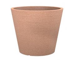Scheurich Coneo, Pflanzgefäß aus Kunststoff, Terra, 40 cm Durchmesser, 33,2 cm hoch, 26 l Vol.