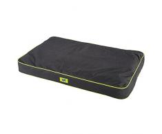 Ferplast Hundebett Polo 80, wasserdicht, Maße 80 x 50 x 8 cm, schwarz