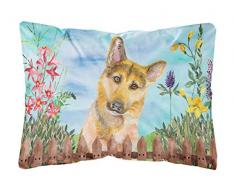 Carolines Treasures CK1273PW1216 Deutscher Schäferhund #2 Frühling Outdoor Canvas Kissen