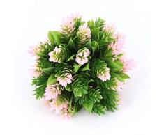 sourcingmap Aquarium Simulation Wasserpflanze Ball Dekoration, 12,7 cm, Pink/Grün