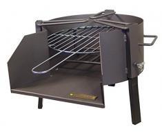 Imex El Zorro Standgrill mit verzinktem Grillrost, Schwarz, 35 x 48 x 31 cm, 71423.0