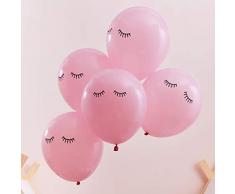 Ginger Ray Luftballons Pamper Party Pink Sleepy Eyes Bedruckt