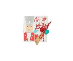 Mud Pie Christmas Nutcracker Drink Bev Nap and Cheese Butter Spreader Set