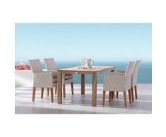 BEST 95150106 Tischgruppe 5-teilig Alicante und Moretti, 160 x 90 cm, mehrfarbig