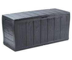 Keter Aufbewahrungsbox Sherwood in Holzoptik, graphite, 270L