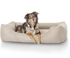 Knuffelwuff 13094 Wasserfestes Pflegeleichtes Hundebett Finlay - Größe M - L, 85 x 63 cm, beige