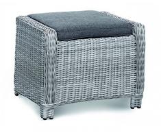 BEST 41617103 Fußhocker Sevilla, warmgrau