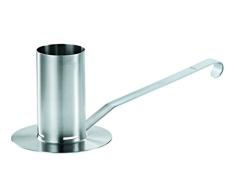 RÖSLE Hähnchenbräter, Edelstahl 18/10, 250 ml Behälter, Abnehmbarer Griff, für Grill und Backofen, spülmaschinengeeignet