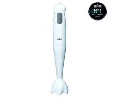 Braun MQ 100 Dip Stabmixer 10 x 15 x 24 cm, Kunststoff, Grau, Weiß