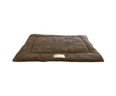 Ellie-Bo Hundebett aus Sherpa-Fleece, passend für Käfige 76 cm Durchmesser, Braun