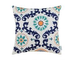 CaliTime Kissenbezüge, Kissenhülle 1 Stück Kissen Werfen Kissen Abdeckungen Fälle Schutz Muscheln zum Couch Sofa Schlafzimmer Zuhause Weihnachten Dekor (45cm x 45cm)