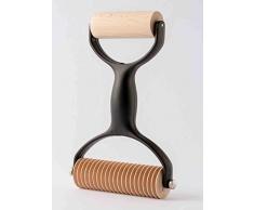 Eppicotispai Srl Utensilien-Set mit 4 umschaltbaren Rollen und 1 festen Teigroller für Pappardelle Fettuccine Tagliatelle verschiedene Farben schwarz und rot Amaranto Schwarz