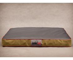 Hobbydog XLMATFZG5 Hundematratze Hundebett Hundesofa Hundekorb flok, XL, 110 x 90 x 12 cm, grau
