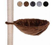 dibea KB00131 Kratzbaum Liegemulde, L, braun