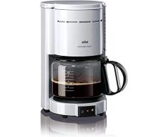 Braun KF 47/1 Filterkaffeemaschine | Kaffeemaschine für klassischen Filterkaffee | Aromatischer Kaffee dank OptiBrew-System | Tropfstopp | Abaschaltautomatik | Weiß