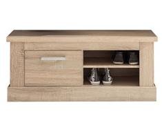 trendteam SYD31045 Garderoben Sitzbank, Eiche hell Nachbildung, BxHxT 105 x 44 x 42 cm