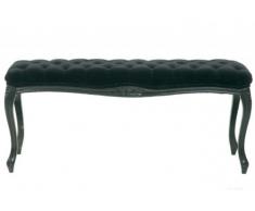 Kare Sitzbank Opulent, 72874, kleine, schmale Polsterbank im Barockdesign, schwarz (H/B/T) 43x114x34cm